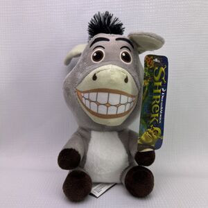 NWT SHREK 7” Big Head DONKEY Plush Toy Factory DreamWorks